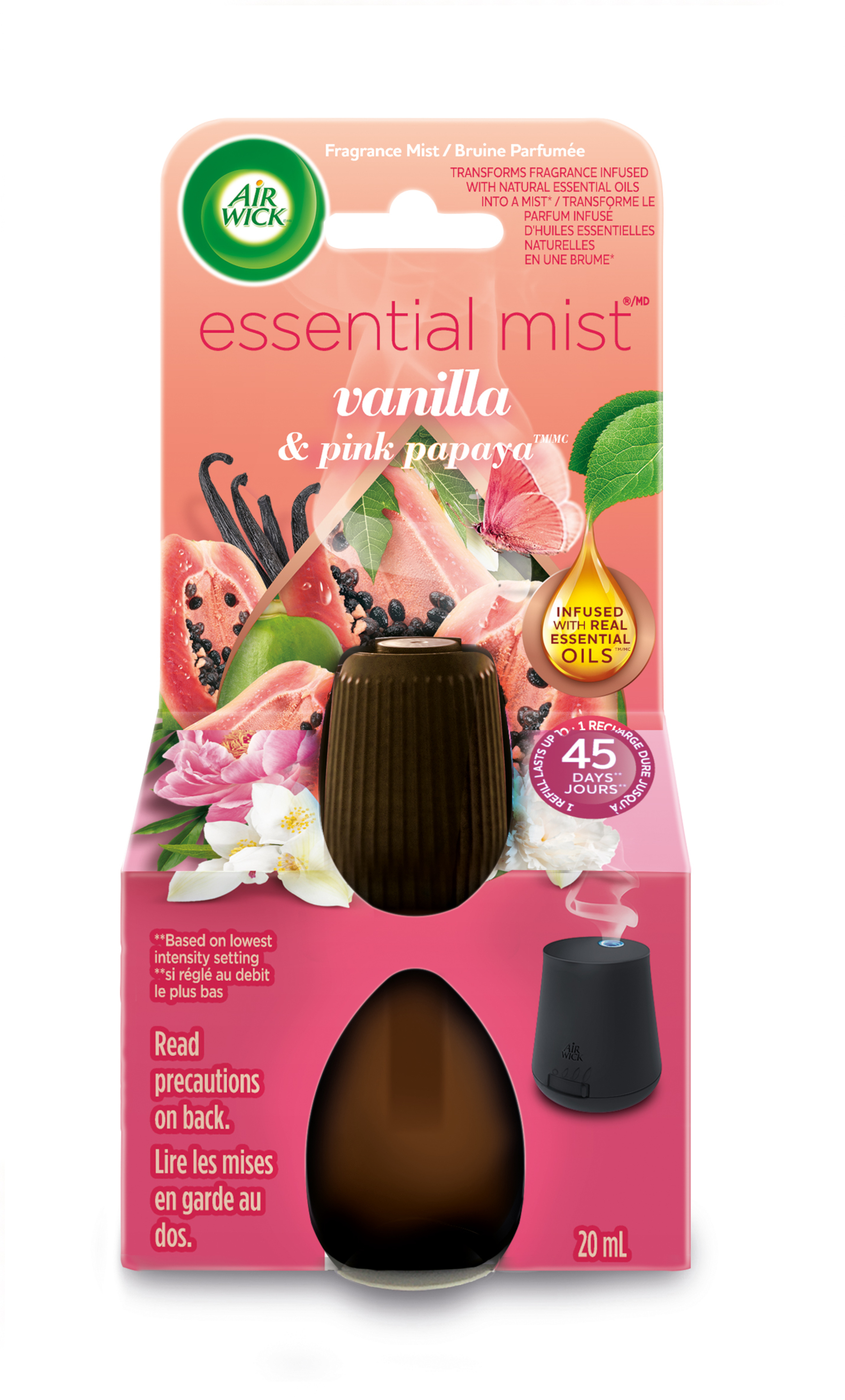 AIR WICK Essential Mist  Vanilla  Pink Papaya Canada